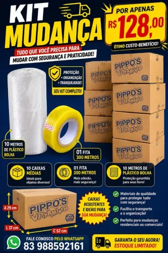 Caixas de papelão Vendo kit mudança pequeno caixas médias fita larga e plástico bolha 