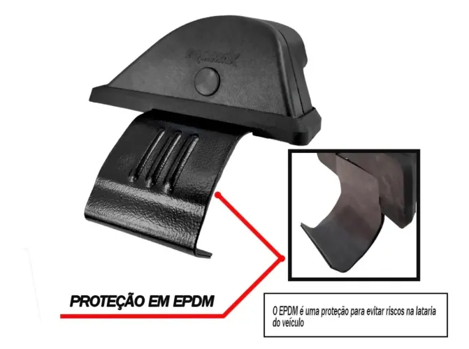 Rack de Teto Preto para carro