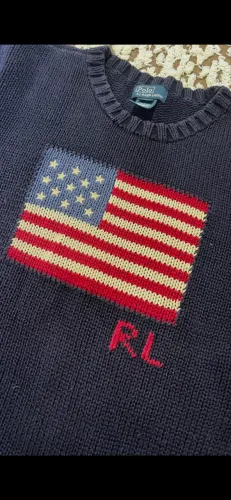 suéter polo ralph lauren bandeira dos estados unidos original