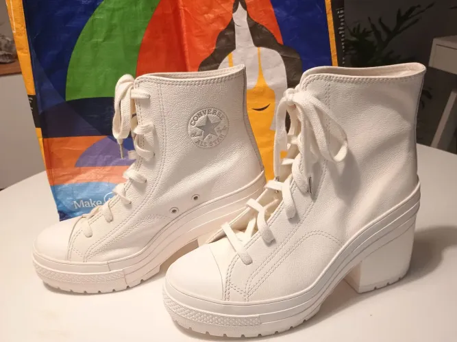 Coturno Converse ALL star Off white