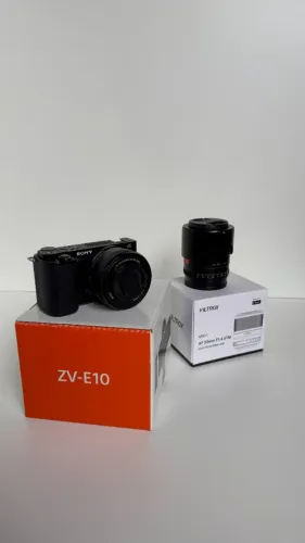 Sony ZVE-10 + Viltrox 33mm 1.4 + Lente do Kit