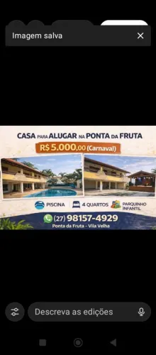 Casa maravillosa na ponta da fruta 