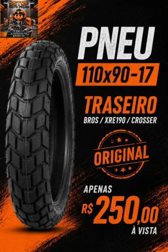 PROMOÇÃO PNEU TRASEIRO 110X90-17 ORIGINAL 250,00 A VISTA