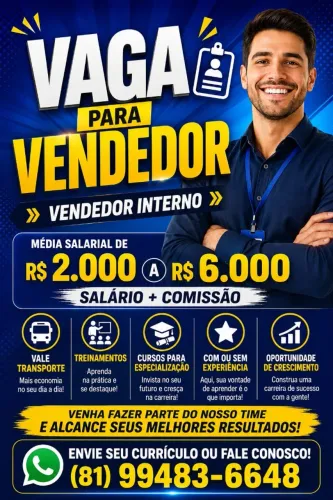 VAGA DE EMPREGO LEIA A DESCRIÇÃO