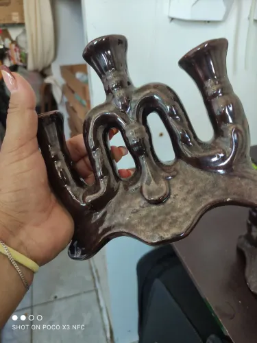Castiçal com três vela