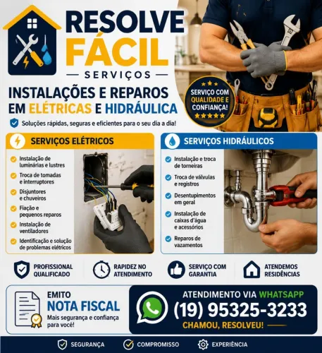 Eletricista e hidráulica