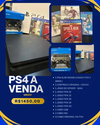 Ps4 slim 500gb ( usado)