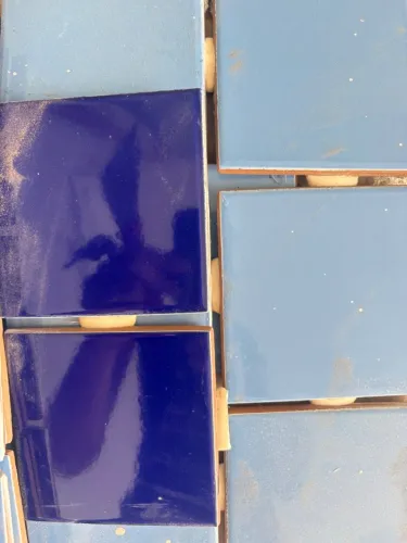 Cerâmica/azulejo 10x10 azul