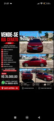 Kia Motors Cerato 1.6 16V Aut. 2010