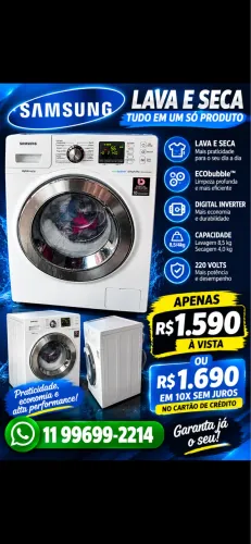 Lava e seca Samsung