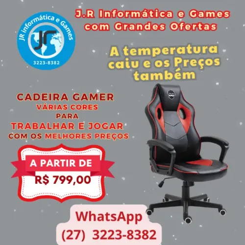Super Promoção: Cadeira Gamer ou trabalho, para Jogos ou Escritórios