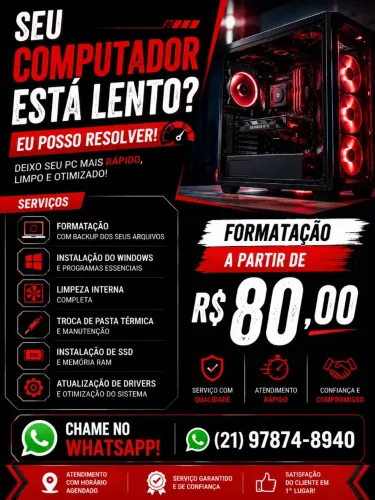 Formatação e Manutenção de Computadores