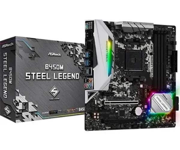 Placa mae b450m steel legend nenhum defeito