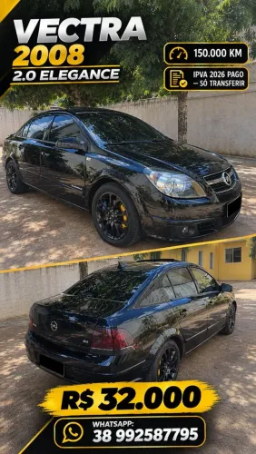 Chevrolet Vectra Elegan. 2.0 MPFI 8V Flexpower MEC 2008