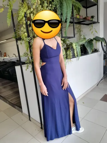 Vestido Midi Azul Marinho