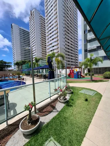 ALUGO 2 quartos MOBILIADO no Beira-mar Condomínio Clube janga