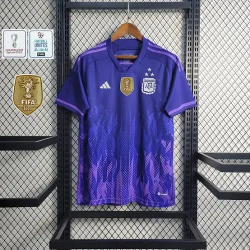 Camisa Adidas Argentina 3 pach Mundial 
