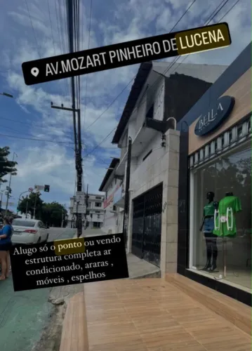 Ponto comercial na avenida Mozart Pinheiro de Lucena 23401.