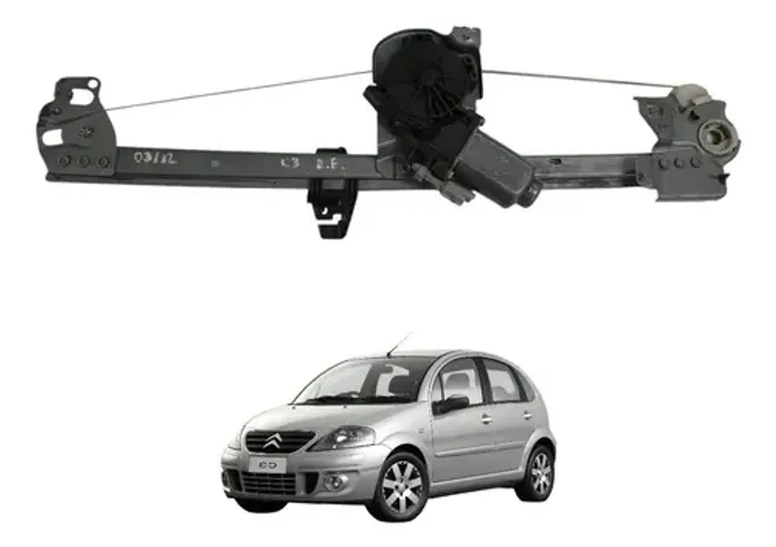 Maquina Vidro Eletrico Dianteiro Esquerdo Citroen C3 2006