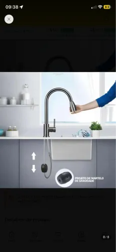 2 Torneiras de Cozinha para Bancada
