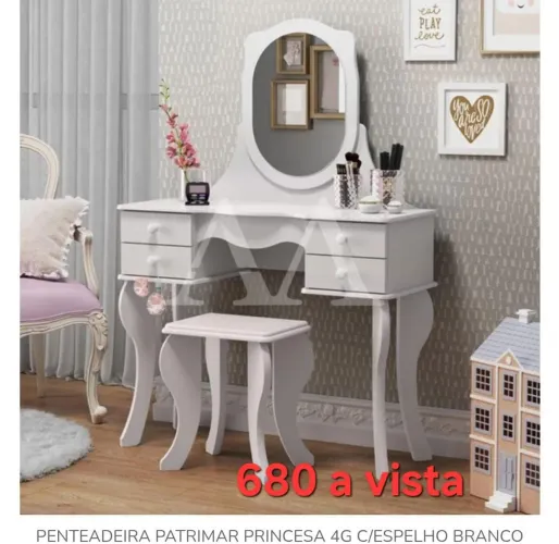 Penteadeira laqueada princesa