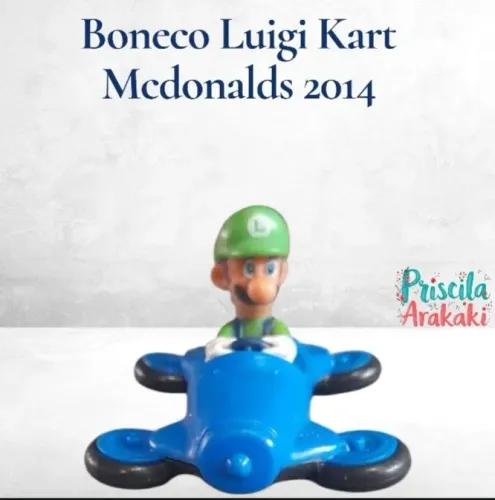 Carrinho Luigi Kart coleção mcdonalds 2014 conforme fotos