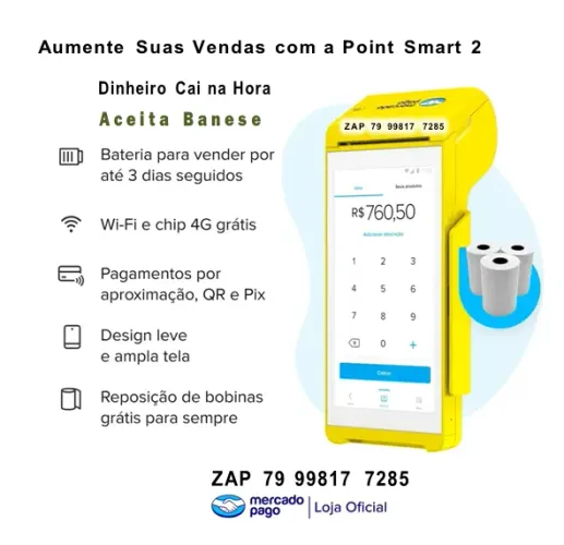 MEGA Promoção! POINT SMART 2 - A MAQUININHA MAIS AVANÇADA DO MERCADO PAGO!