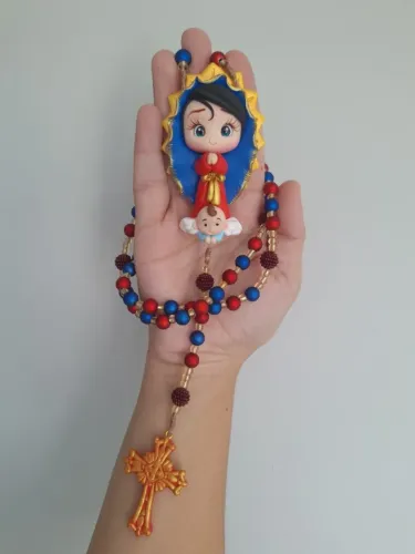 Terço de Biscuit Personalizado c/ Nome