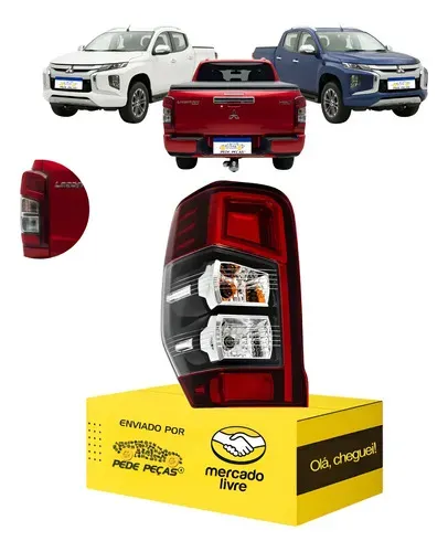 Lanterna L200 Triton 2021 22 23 24 2025 C/led C/reator L.e Esquerdo/motorista Fumê