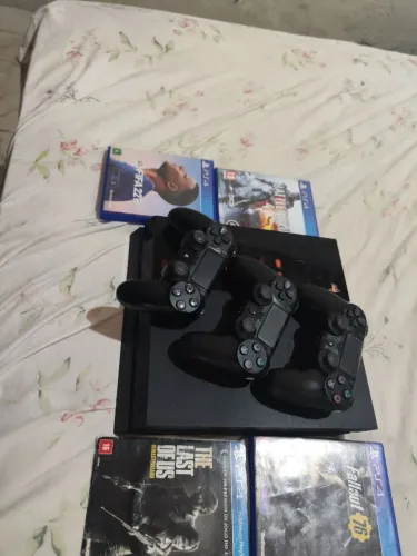 Play station 4 - Ps4 500gb 3 controles