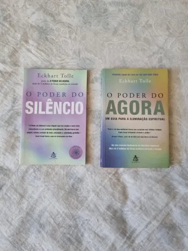 DIS. 2 Livros: 1) " O Poder Do Silêncio " & 2) "O Poder Do Agora " de Eckhart Tolle