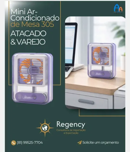 Mini ar condicionado de mesa 10W