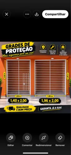 Grades de varão de ferro
