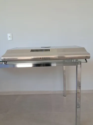 Depurador de ar parede Electrolux 80cm inox com filtro lavável e máscara captadora de ar