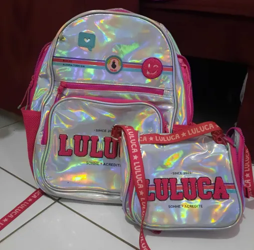 Kit mochila e lancheira Luluca