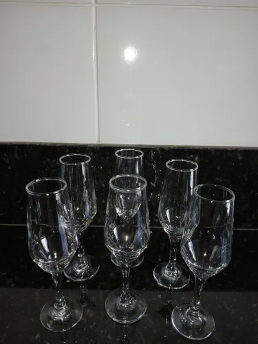 Taças vidro Champagne Espumante