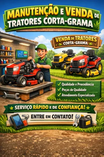 MANUTENÇÃO E VENDA DE TRATORES CORTA-GRAMA