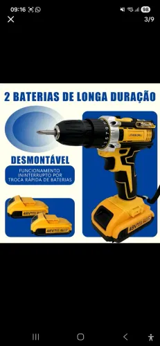 Parafusadeira , furadeira 2 baterias