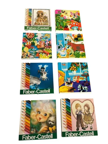 Mini caixinha lápis de cor Faber Castell rara dos anos 80 ( valor unitário )