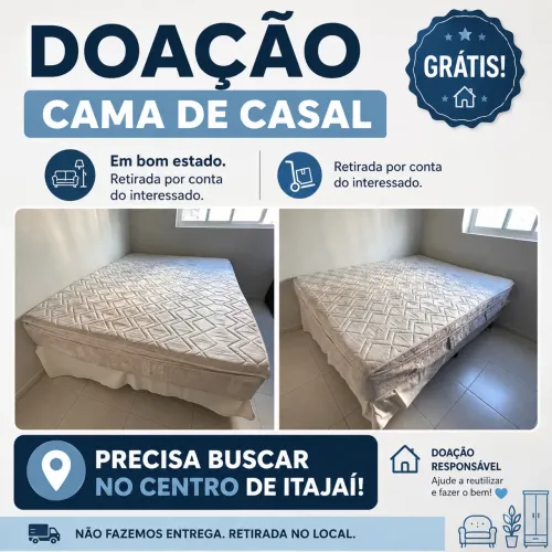 Cama de casal - doação 