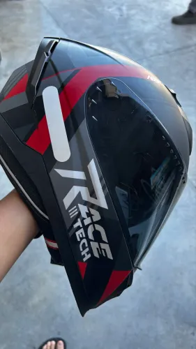 Capacete Race Tech Volt vermelho tamanho 56