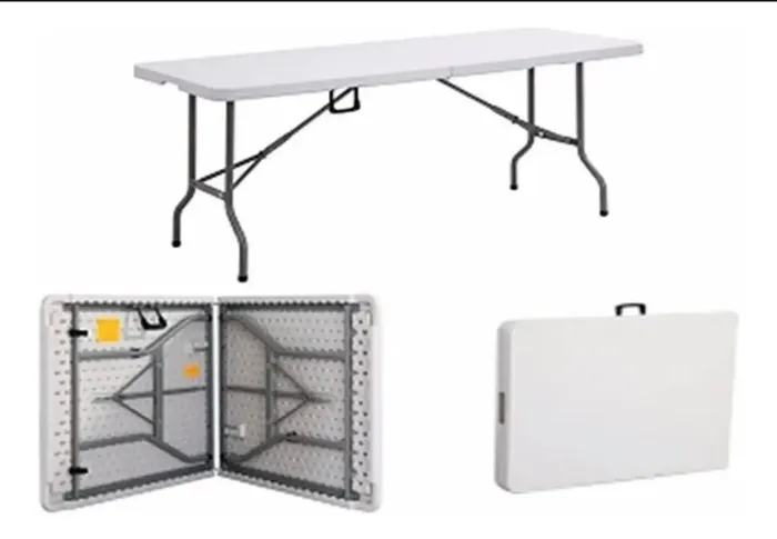 Mesa dobrável e portátil 1.80m. Nova! 300,00