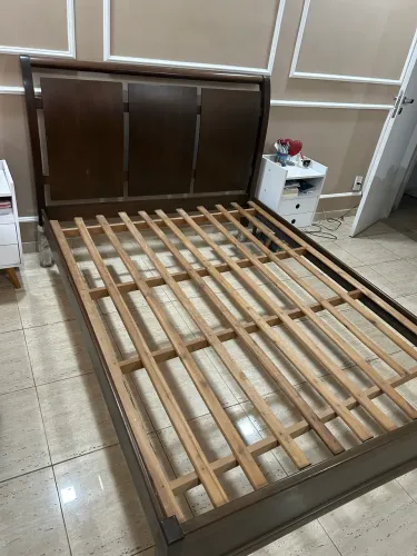 Cama casal Madeira Maciça