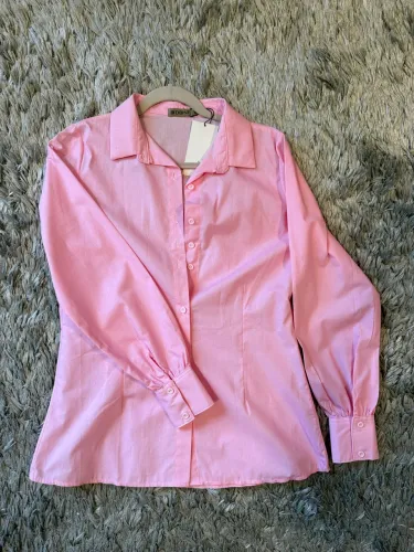 Camisa rosa feminina tamanho M nova