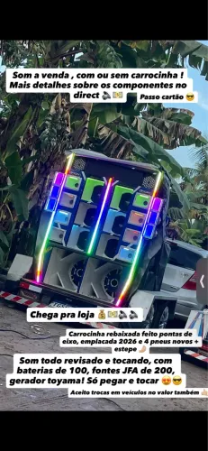 Paredinha + carrocinha 2 eixos rebaixada