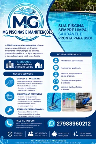 Limpeza de piscina e manutenção