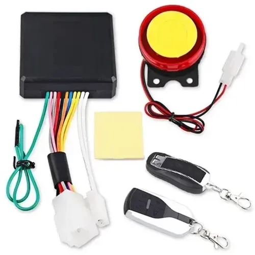 Alarme antifurto para motocicleta, parada de partida do motor com controle, módulo chave e