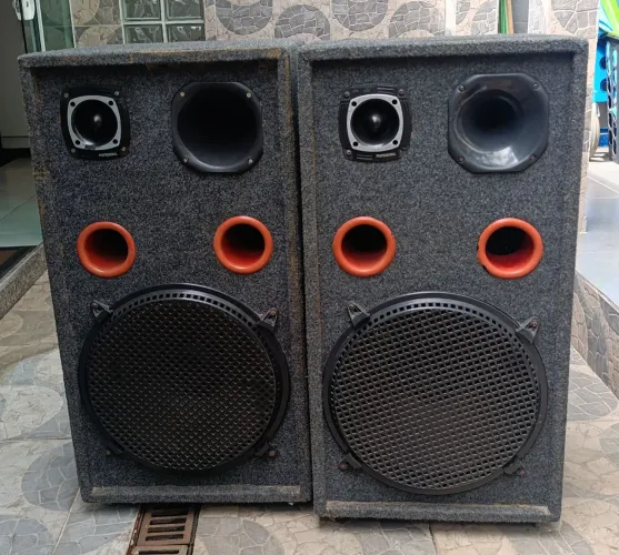 Vendo duas caixa de som... alto falante de 18 polegadas e uma corneta e Twister 