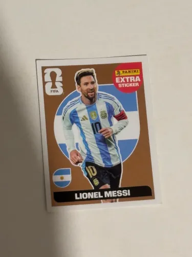 figurinha extra copa do mundo 2026 Lionel Messi bronze