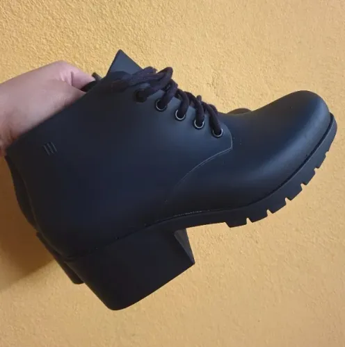 Coturno Boot Melissa Preta